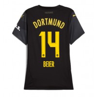 Maglia Calcio Borussia Dortmund Maximilian Beier #14 Seconda Divisa Donna 2024-25 Manica Corta